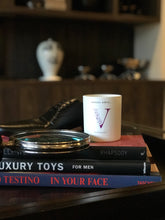 Load image into Gallery viewer, Violet Cognac Double Wick Candle 210g